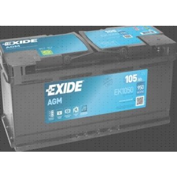 Exide EK1050 AGM Autobatterie 105Ah