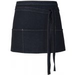 Link Kitchen Wear Džínová koktejlová zástěra X991 Black 60x30cm – Hledejceny.cz