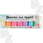 Anděl Přerov Barvy na textil sada 12ks na světlý textil svítící ve tmě 7x15 g + šablony 6106 – Zboží Mobilmania
