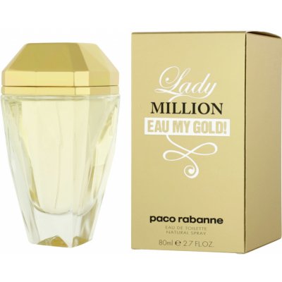 Paco Rabanne Lady Million eau my gold toaletní voda dámská 80 ml – Zboží Mobilmania