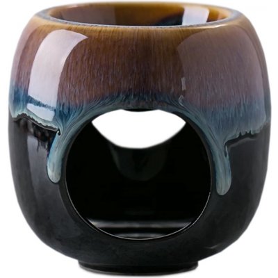 Innobiz Hnědo černá aromatická lampa na čajové svíčky – Zboží Dáma