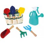Bigjigs Toys zahradní set nářadí v plátěné tašce zelená – Sleviste.cz