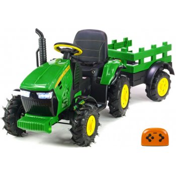 Dea Elektrický traktor Hello s velikým vlekem zelená