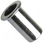 PRUMIX Matice nýtovací, plochá hlava, hladká, otevřená, ocel, zinek bílý, M6/0,5-3,0mm – Hledejceny.cz