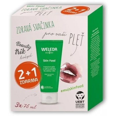 Weleda Skin Food univerzální výživný krém 3 x 75 ml dárková sada – Zboží Mobilmania