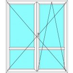 Aluplast Balkónové dveře Ideal 4000 Dvoukřídlé dělené Bílá - Bílá 170 x 230 cm – Hledejceny.cz