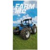 Ručník Detexpol osuška Traktor blue farm 70 x 140 cm bavlna froté