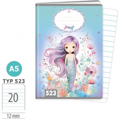 Argus Sešit A5 TYP 523 Mermaid – Zboží Dáma