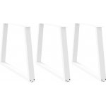 Omaxi 957581 Nohy k jídelnímu stolu ve tvaru V 3 ks bílé 90 x 72-73,3 cm ocel – Sleviste.cz