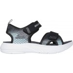 Skechers MICROSPEC SPLASH Černá,Světle modrá,Bílá – Zboží Mobilmania