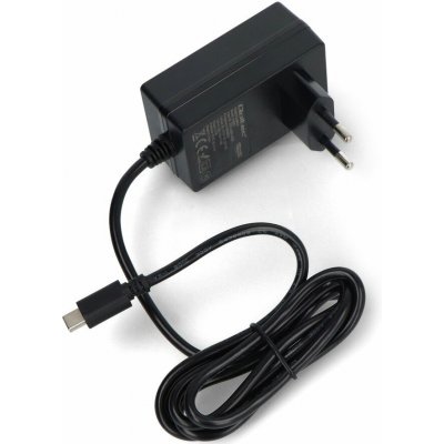 Napájecí zdroj Qoltec Super Quick PD - USB C 27W 5,1V/5A pro Raspberry Pi 5 - černý – Sleviste.cz