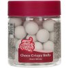 Dekorace na dort Fun Cakes Choco Crispy Balls - matná bílá 130 g