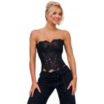14 Bones Black Hollow Lace-up Court-style Corset – Zbozi.Blesk.cz