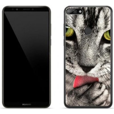 Pouzdro mmCase Gelové Huawei Y7 (2018) - zelené kočičí oči – Zboží Mobilmania