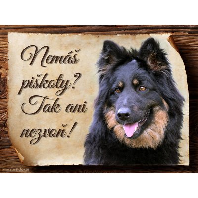 Sport hobby Cedulka Chodský pes Piškoty CP535 20 x 15 cm – Zboží Mobilmania