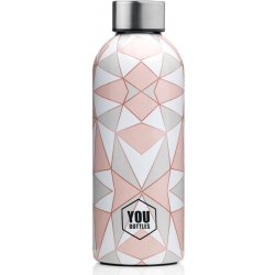 You Bottles Termoláhev na pití Dual Design Pink Art 500 ml