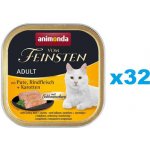 Animonda Vom Feinsten Adult krůta hovězí maso mrkev 32 x 100 g – Hledejceny.cz
