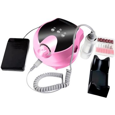 Verk 24497 Bruska na nehty s nástavci 45000 rpm 80 W růžová – Zboží Dáma