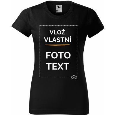 Dámské tričko s potiskem Černá – Zboží Dáma