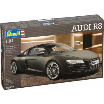 Revell Model Kit Plastic car 07057 Audi R8 černá 1:24