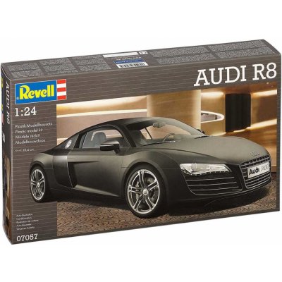 Revell Model Kit Plastic car 07057 Audi R8 černá 1:24 – Zbozi.Blesk.cz