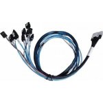 ARECA int. SlimlineSAS x8 SFF-8654 straight to 8x SATA cable, 1m – Zboží Živě