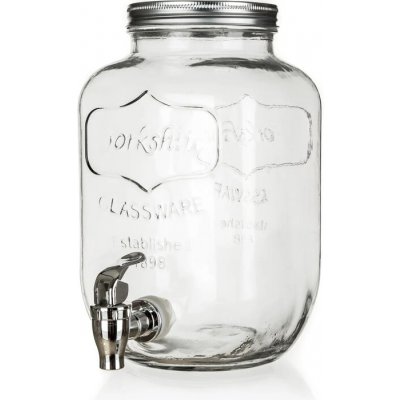 Láhev 4000ml skleněná s kohoutkem, kov.víčko – Zbozi.Blesk.cz