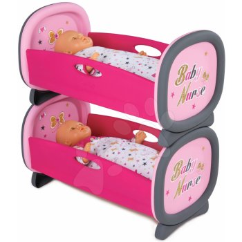 Poschodová posteľ pre 32-42 cm dvojičky bábiky Baby Nurse Smoby