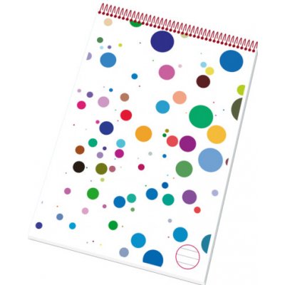 Papírny Brno Poznámkový blok s horní spirálou A5 linkovaný – Zboží Živě