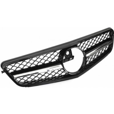 PROTEC Přední maska Mercedes C-CLASS W204 (2007–2014) - černá - chromová – Zbozi.Blesk.cz