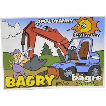 Omalovánky A5 Bagry