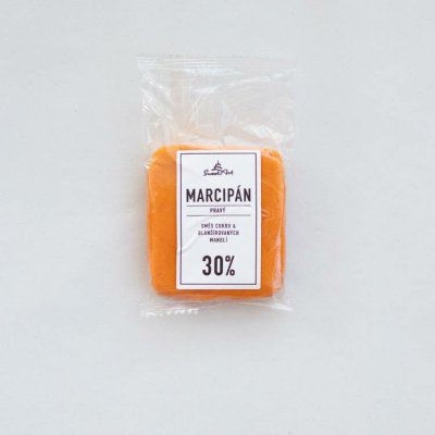 Dortisimo SweetArt Pravý marcipán oranžový 30% mandlí 150 g – Zboží Dáma
