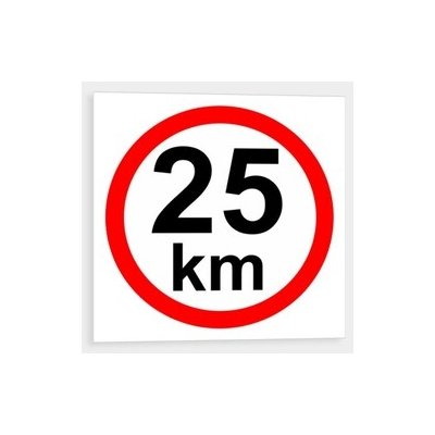 OSTATNÍ Samolepka omezení rychlosti 25 km ( 150 mm ) – Sleviste.cz
