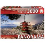 Educa panorama Mount Fuji and Chureito Pagoda 18013 3000 dílků – Sleviste.cz