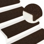 zahrada-XL Nášlapy na schody 15 ks vpichované 65x21x4 cm hnědé – HobbyKompas.cz