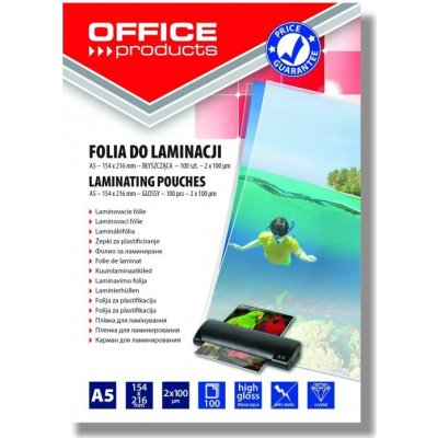 Laminovací fólie Office A5 100 mic, 100 ks lesklá – Zboží Mobilmania