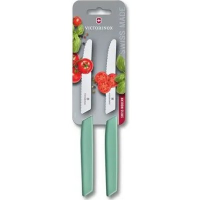 VICTORINOX Sada 2 ks nožů na rajčata Swiss Modern 11 cm zelená