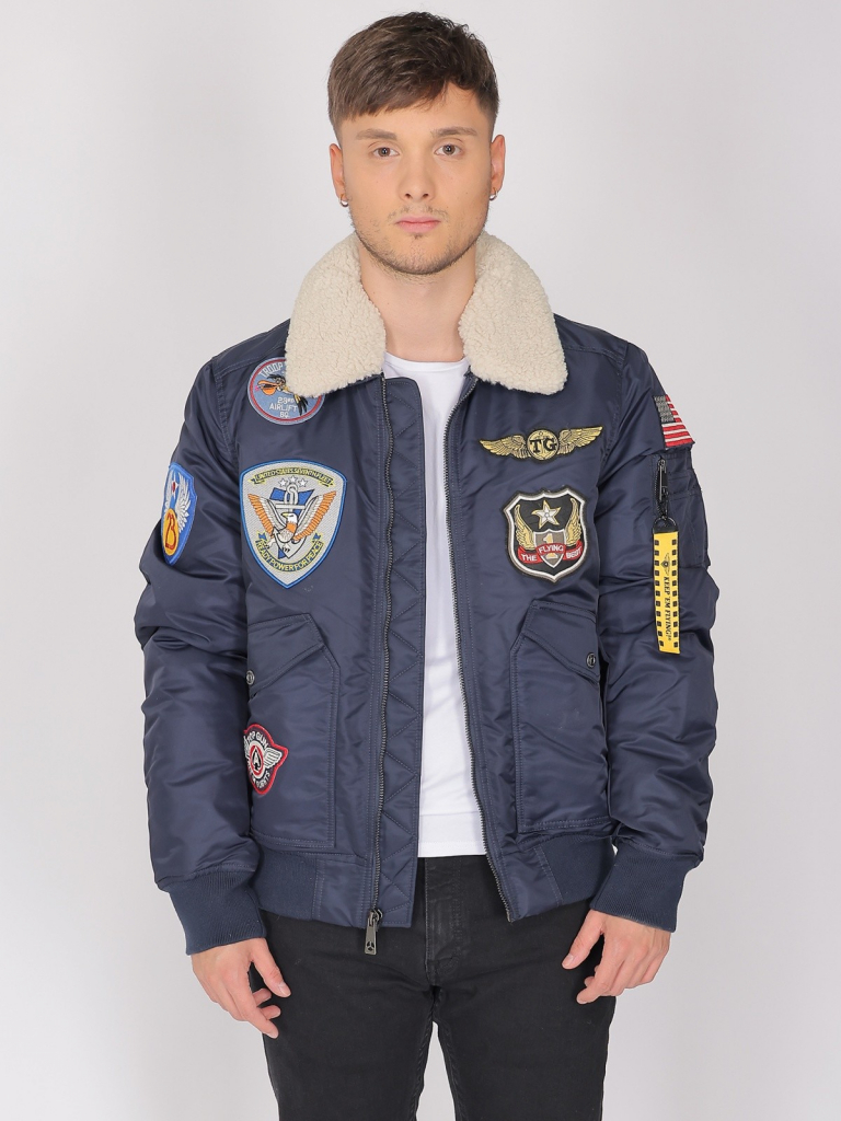 Top Gun Bomber Jacket North Island námořní modrá