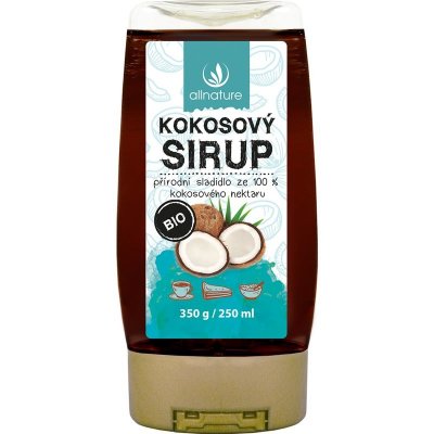 Allnature Kokosový sirup BIO přírodní sladidlo v BIO kvalitě 250 ml – Zbozi.Blesk.cz