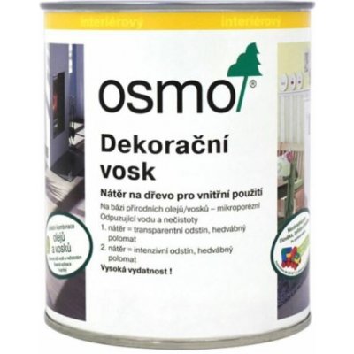 Osmo 3186 Dekorační vosk intenzivní 0,005 l vzorkový sáček Červený – Hledejceny.cz