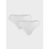 4F PANTIES (2pack) Dámské tanga US L 4FWSS24UPTSF018 WHITE