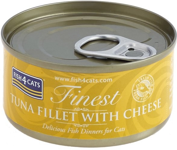 FISH4CATS Finest tuňák se sýrem 70 g