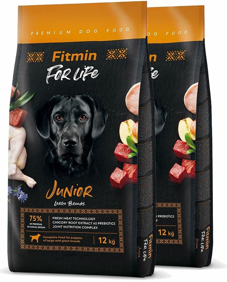 Fitmin For Life Junior Large Breeds 2 x 12 kg
