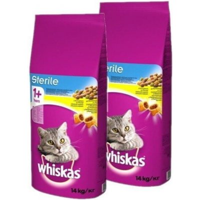 Whiskas Sterile granule pro sterilizované kočky s kuřecím masem 2x 14 kg