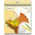 Avenue Mandarine Omalovánky Graffy Pop Mandala 3D Dinosaurus – Hledejceny.cz