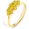 Prsteny Savicky zásnubní prsten Fairytale žluté zlato žluté safíry PI Z FAIR103