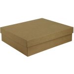 Dárková krabice 360x330x95 mm, na 3 láhve vína, dno + víko, hnědá – Zboží Živě