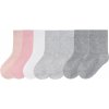 Lupilu Dívčí ponožky, 7 párů růžová/bílá/šedá