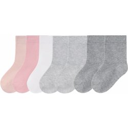 Lupilu Dívčí ponožky, 7 párů růžová/bílá/šedá