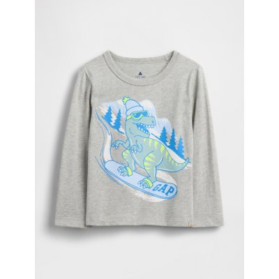 GAP Baby tričko s potiskem Šedá – Sleviste.cz